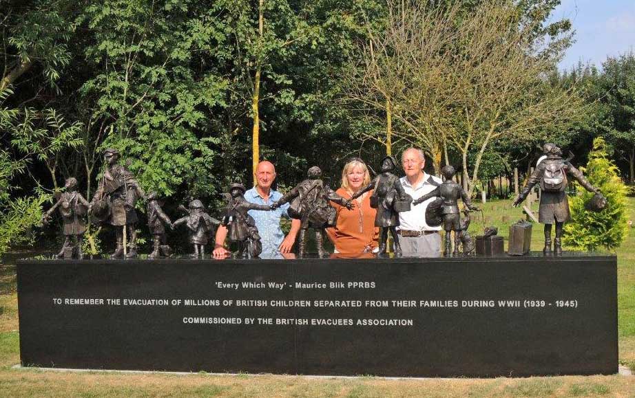 The installation of our National Memorial took place on 6th July 2017
Pictured here are our sculptor, Maurice, Karen and James